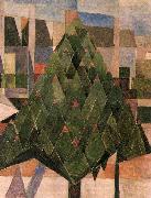 Tree with houses. Theo van Doesburg